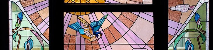 Detail glasraam huis Devalck © Korei Guided Tours