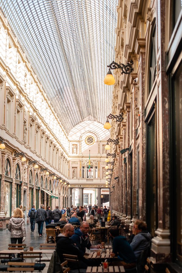 Vue sur la galerie Saint-Hubert