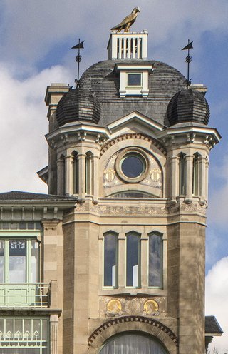 Gevel Huis Delune, voorheen bekend als “Château Solbosch”, Rooseveltlaan